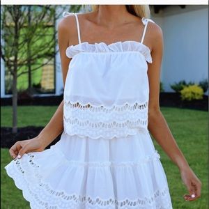 NWOT Vici Cream of the Crop Eyelet top